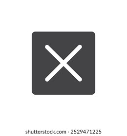 Cancel Button icon simple vector symbol