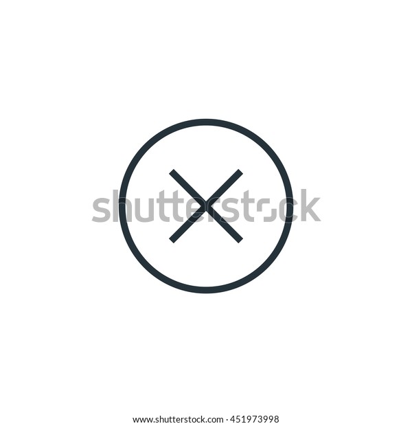Cancel Button Icon Vector Stock Vector (Royalty Free) 451973998 Shutterstock
