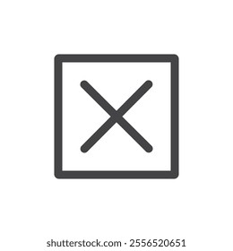 Cancel Button icon Vector logo outline