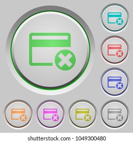 Cancel credit card color icons on sunk push buttons
