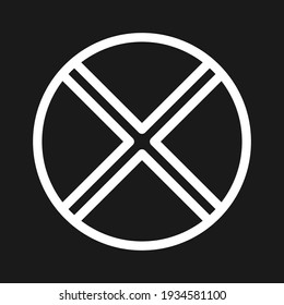 Cancel, cross, double icon vector image. Can also be used for customer support. Suitable for use on web apps, mobile apps and print media.