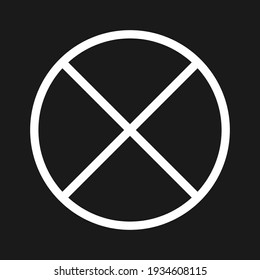 Cancel, cross, double icon vector image. Can also be used for arrows and signs. Suitable for use on web apps, mobile apps and print media.