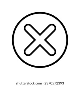 Cancel, cross icon, Vector Graphics