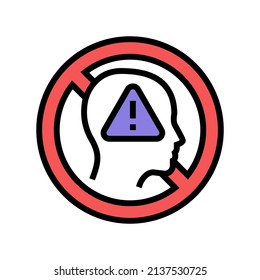 cancel culture color icon vector. cancel culture sign. isolated symbol illustration