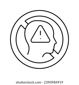 Zeichnen Sie den Vektorgrafik der Kulturlinie ab. Abbrechen des Kulturzeichens. isoliertes Kontursymbol