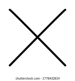Cancel, delete, close icon arrow outline style images