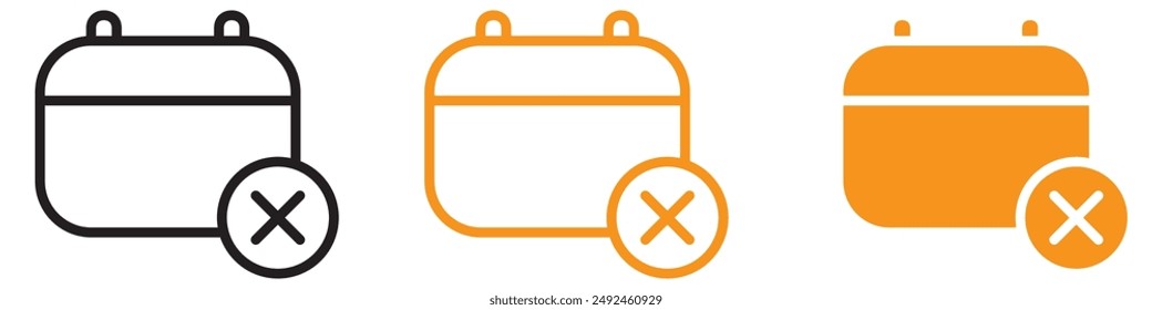 Cancel Event Icon for Event Management and Scheduling Changes