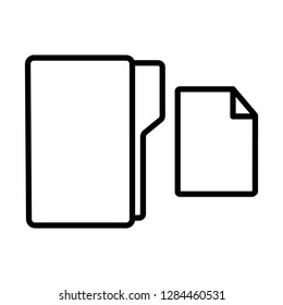 cancel file folder line icon