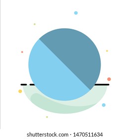 Cancel, Forbidden, No, Prohibited Abstract Flat Color Icon Template. Vector Icon Template background