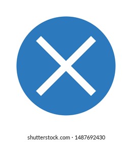 cancel glyph colour vector icon