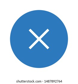 cancel glyph colour vector icon