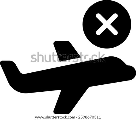 cancel glyph icon illustration vector