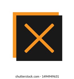 Cancel Icon, Cross Icon Flat Illustration – Vector