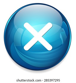 cancel  icon, delete button 