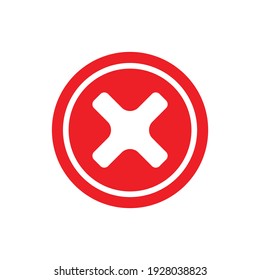 Cancel icon design. isolated on white background