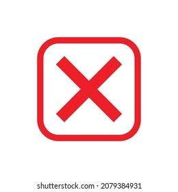 Cancel icon design isolated on white background