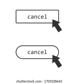 cancel icon design. the icon that appears on the computer screen is suitable for web   and mobile apps
