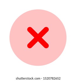 cancel icon. flat illustration of cancel vector icon. cancel sign symbol on white background.