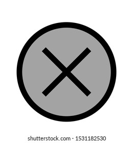 cancel icon. flat illustration of cancel vector icon. cancel sign on white background