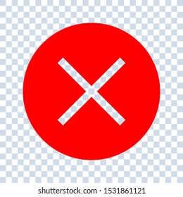 cancel icon. flat illustration of cancel vector icon. cancel sign on white background