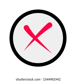 cancel icon. flat illustration of cancel vector icon. cancel sign on white background
