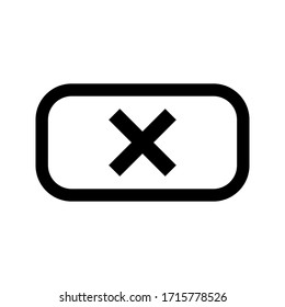 cancel icon. flat illustration of cancel vector icon. cancel sign on white background