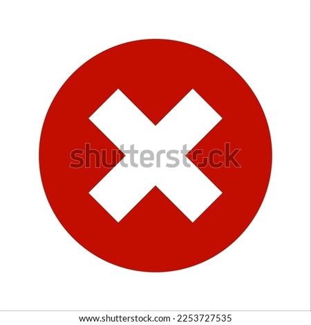 Cancel icon. flat illustration of cancel vector icon. closed sign. vector illustration