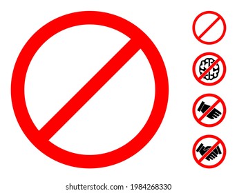 Cancel icon with flat style. Isolated vector cancel icon illustrations on a white background, simple style. Some similar icons added also.