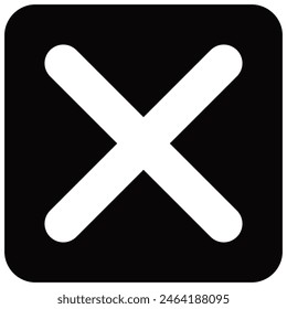 cancel icon in glyph style