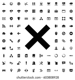 Cancel icon illustration isolated vector sign symbol. network icons vector set.