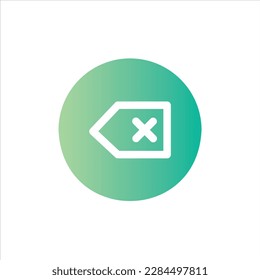 
icono de cancelación con vektor aislado y fondo transparente.