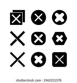 cancel icon or logo isolated sign symbol vector illustration - Collection of high quality black style vector icons
