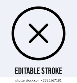 cancel icon logo vector, Cross Symbol Isolated Icon.