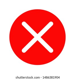 cancel icon on white background. flat illustration of cancel vector icon. cancel sign symbol