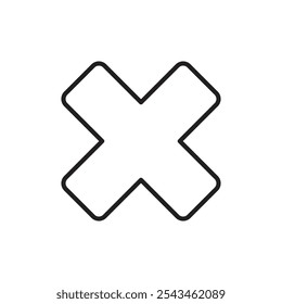 Symbol abbrechen Gliederungsvektor für Web-UI