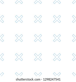 cancel icon pattern seamless white background. Editable line cancel icon. cancel icon pattern for web and mobile.