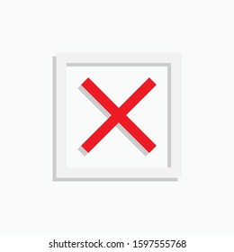 Cancel Icon. Reject Illustration. Applied as Trendy Symbol for Design Elements, Websites, Presentation and Application - Vector. 