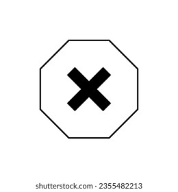 Cancelar icono. Rechazar, rechazar símbolo.