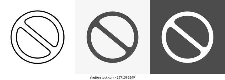 Cancel icon set vector art