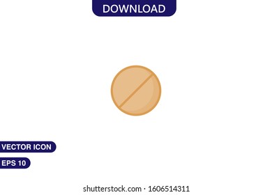 Cancel icon in trendy flat style isolated on white background vector illustration