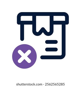 cancel icon. vector dual tone icon for your website, mobile, presentation, and logo design.