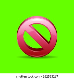 cancel icon vector illustration 3d