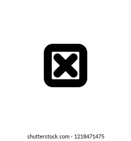 cancel icon. cancel vector illustration on white background for web and apps.