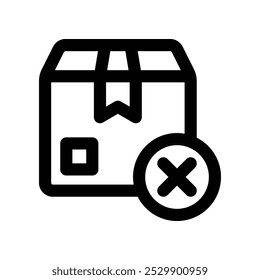 cancel icon. vector line icon for your website, mobile, presentation, and logo design.