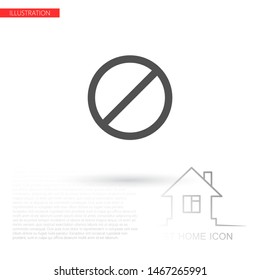 Cancel Icon, Vector . Lorem Ipsum Illustration design