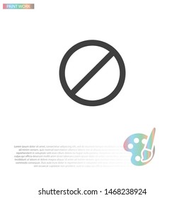 Cancel Icon, Vector . Lorem Ipsum Illustration design
