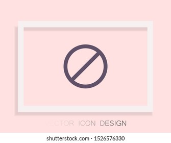 Cancel Icon, Vector . Lorem Ipsum Illustration design