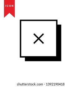 cancel icon, cancel vector, sign symbol. - Vector