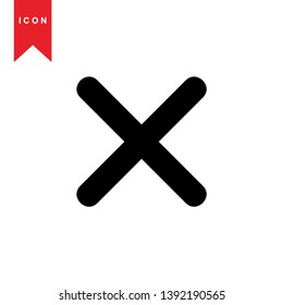 cancel icon, cancel vector, sign symbol. - Vector