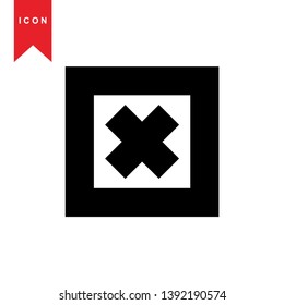 cancel icon, cancel vector, sign symbol. - Vector
